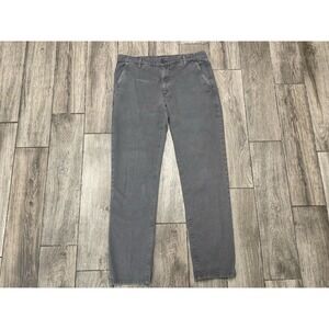 AG Adriano Goldschmied Pants Mens 36x32 Gray Marshall Slim Chino Trousers